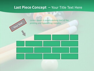 Cloth Billiard Indoors PowerPoint Template