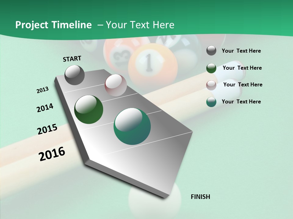 Cloth Billiard Indoors PowerPoint Template