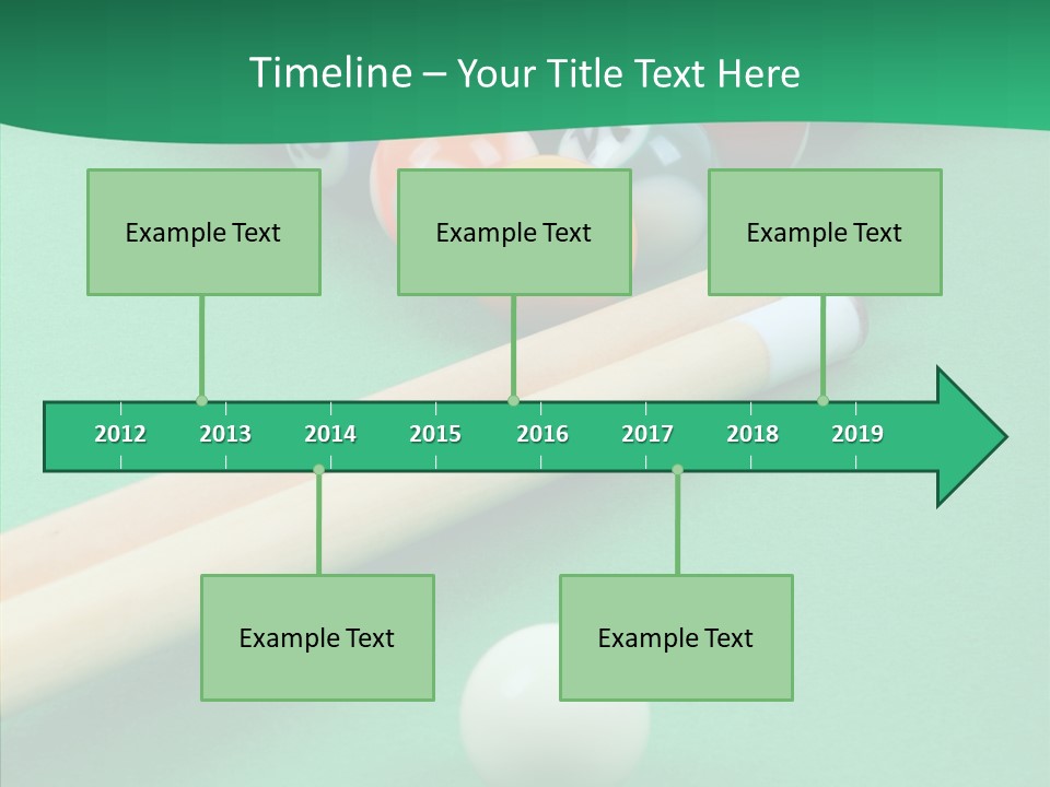 Cloth Billiard Indoors PowerPoint Template