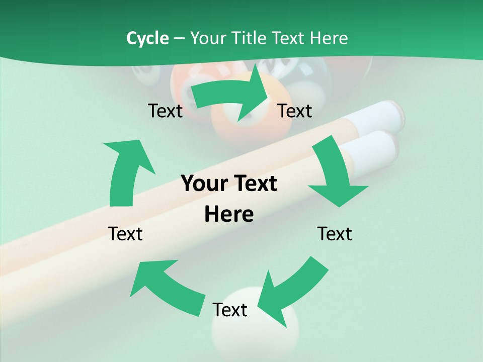 Cloth Billiard Indoors PowerPoint Template