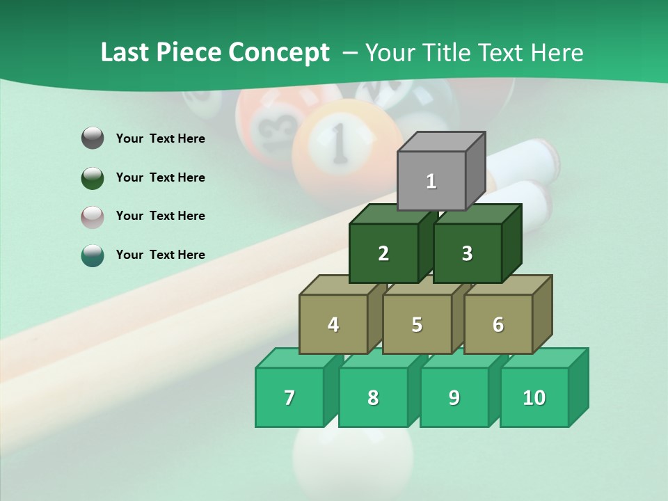 Cloth Billiard Indoors PowerPoint Template