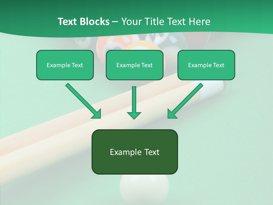 Cloth Billiard Indoors PowerPoint Template