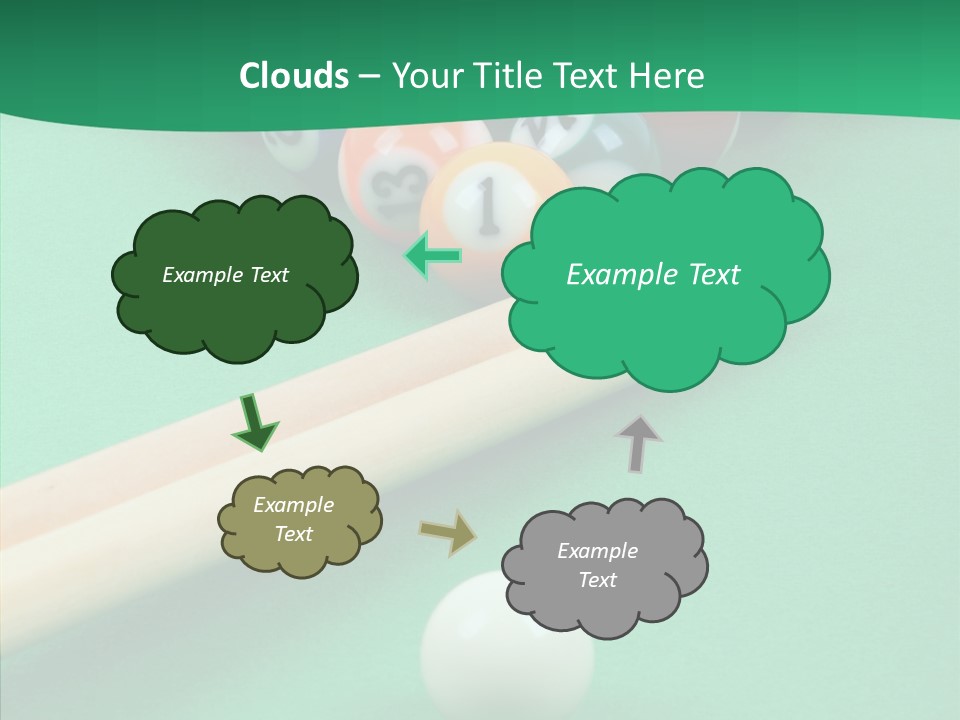 Cloth Billiard Indoors PowerPoint Template