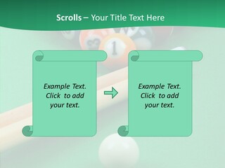 Cloth Billiard Indoors PowerPoint Template
