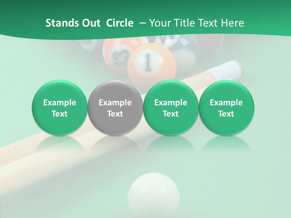 Cloth Billiard Indoors PowerPoint Template