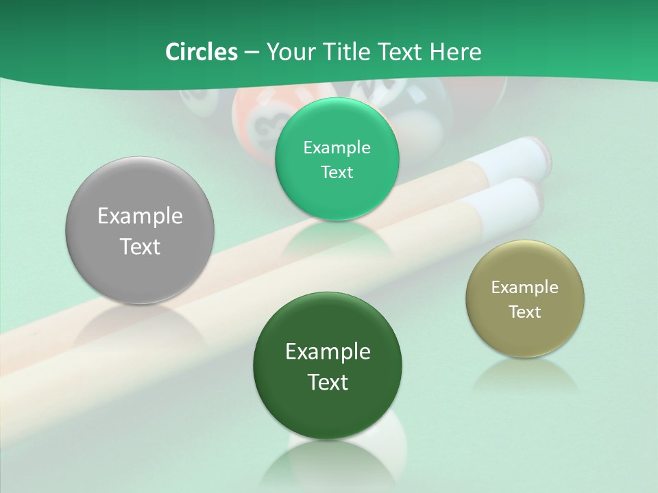 Cloth Billiard Indoors PowerPoint Template