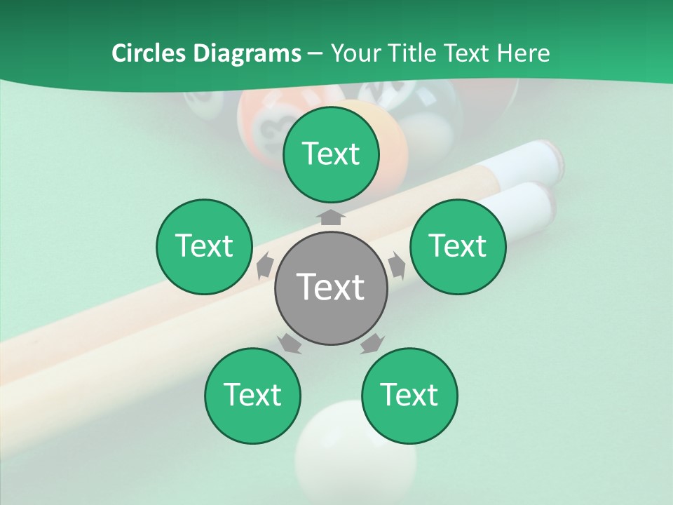 Cloth Billiard Indoors PowerPoint Template