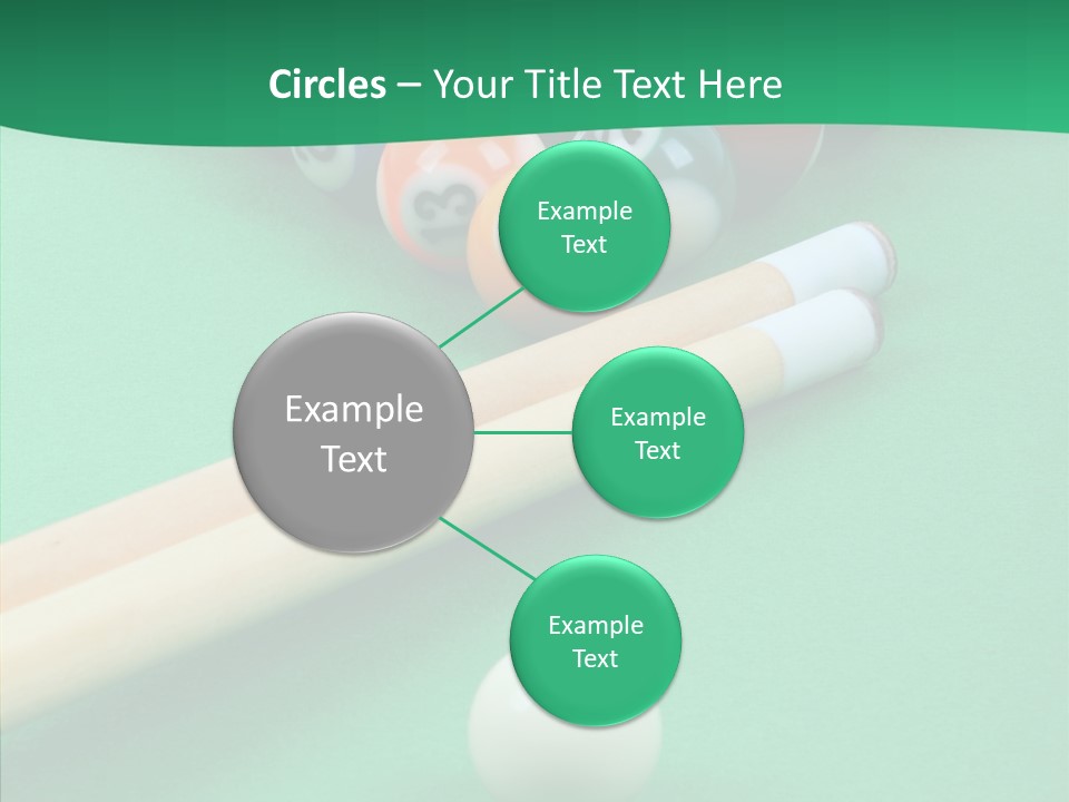 Cloth Billiard Indoors PowerPoint Template