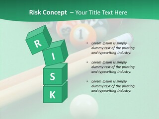 Cloth Billiard Indoors PowerPoint Template