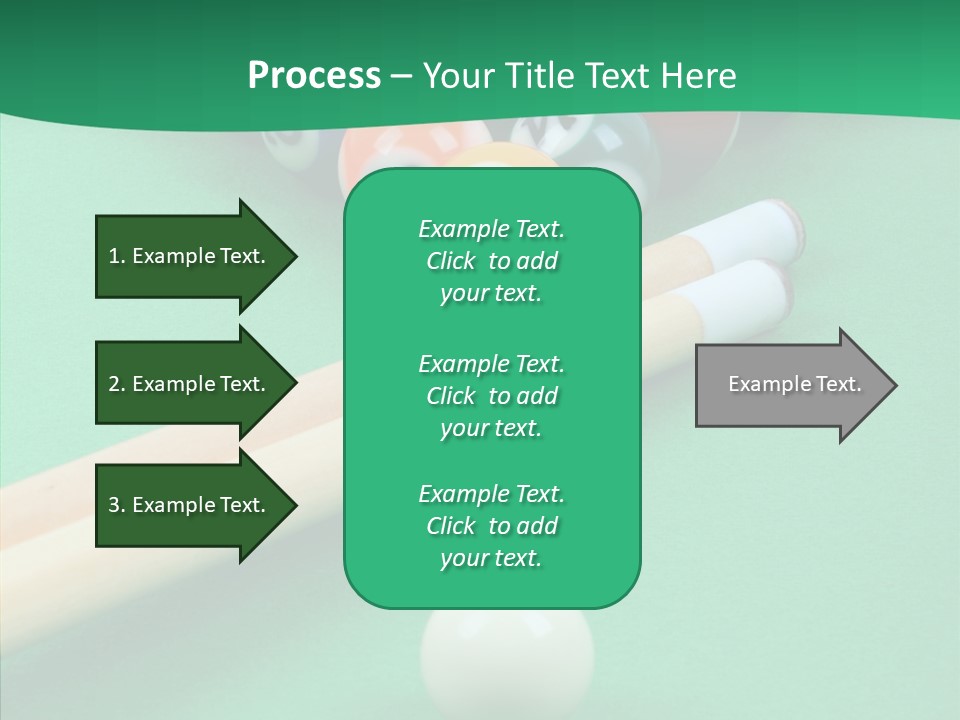 Cloth Billiard Indoors PowerPoint Template