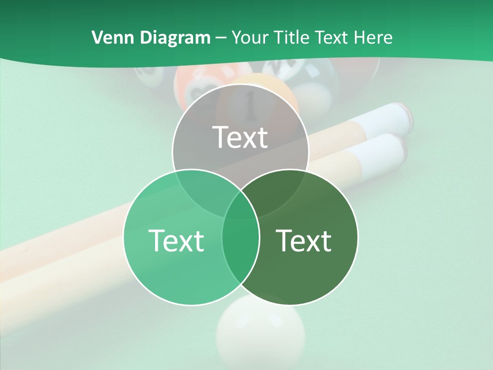 Cloth Billiard Indoors PowerPoint Template