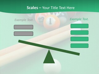 Cloth Billiard Indoors PowerPoint Template