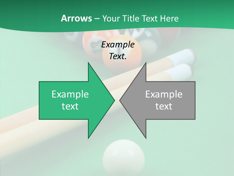 Cloth Billiard Indoors PowerPoint Template