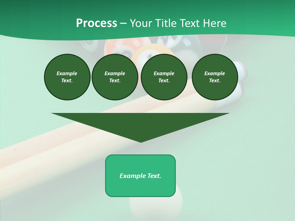 Cloth Billiard Indoors PowerPoint Template
