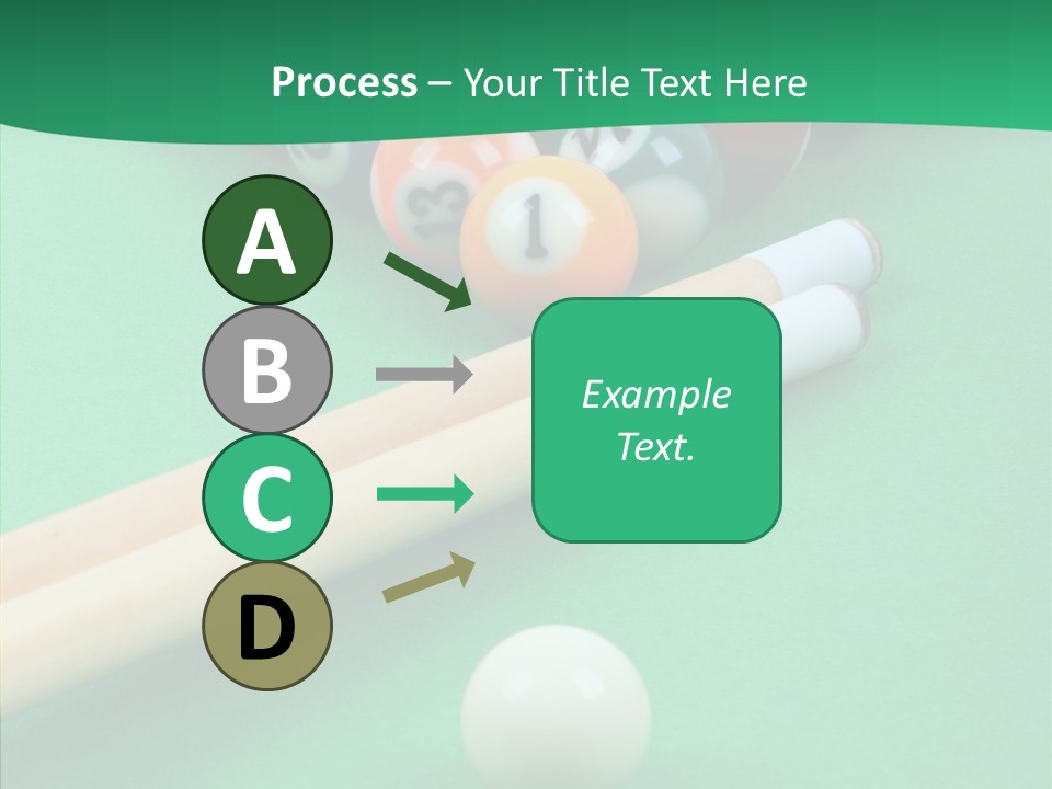 Cloth Billiard Indoors PowerPoint Template