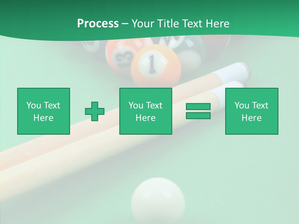 Cloth Billiard Indoors PowerPoint Template