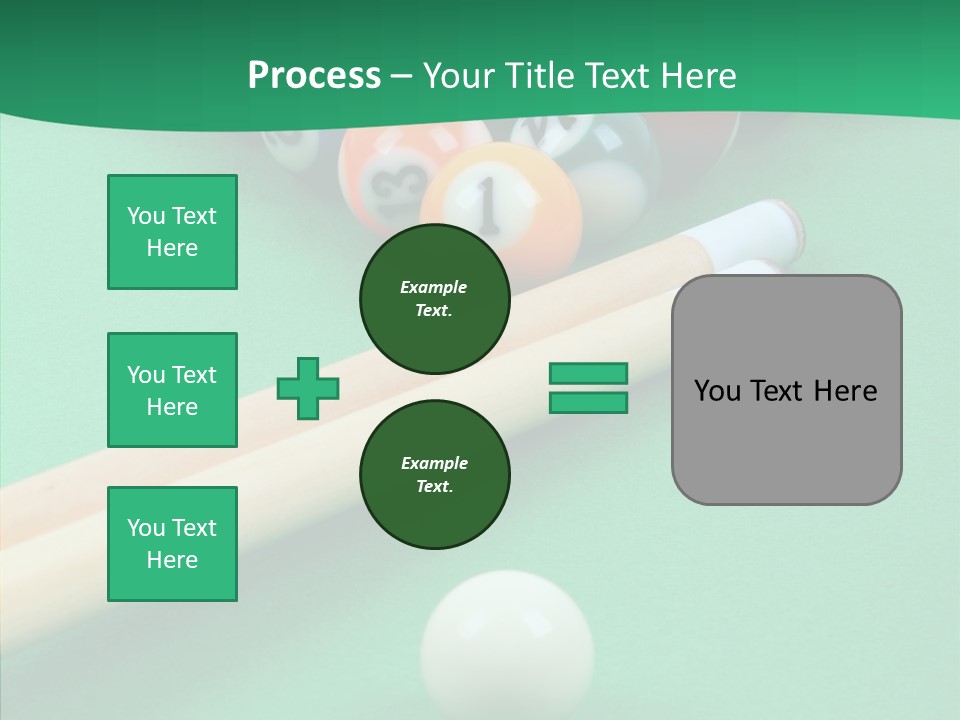 Cloth Billiard Indoors PowerPoint Template