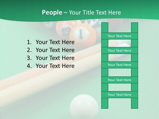 Cloth Billiard Indoors PowerPoint Template
