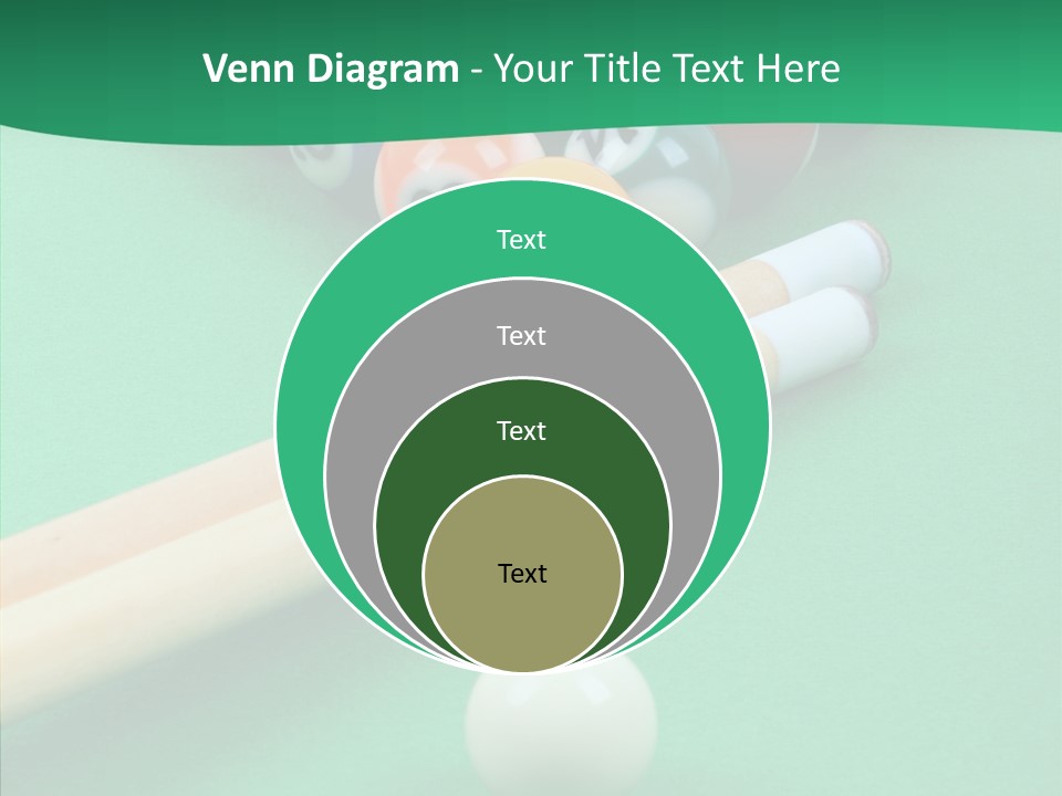 Cloth Billiard Indoors PowerPoint Template