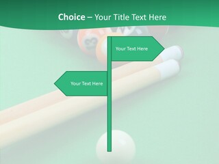 Cloth Billiard Indoors PowerPoint Template