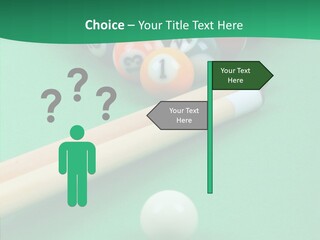 Cloth Billiard Indoors PowerPoint Template