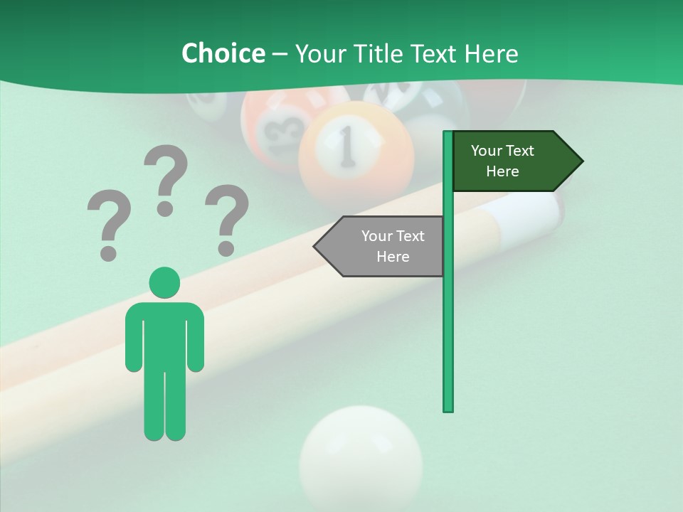 Cloth Billiard Indoors PowerPoint Template