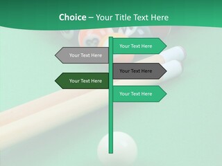 Cloth Billiard Indoors PowerPoint Template