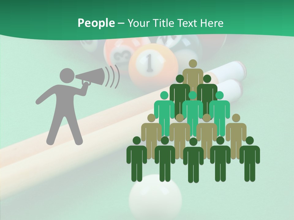 Cloth Billiard Indoors PowerPoint Template