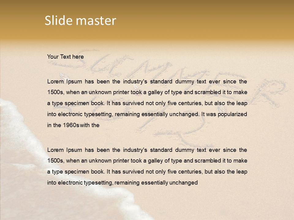 Textured Sign Contemporary PowerPoint Template