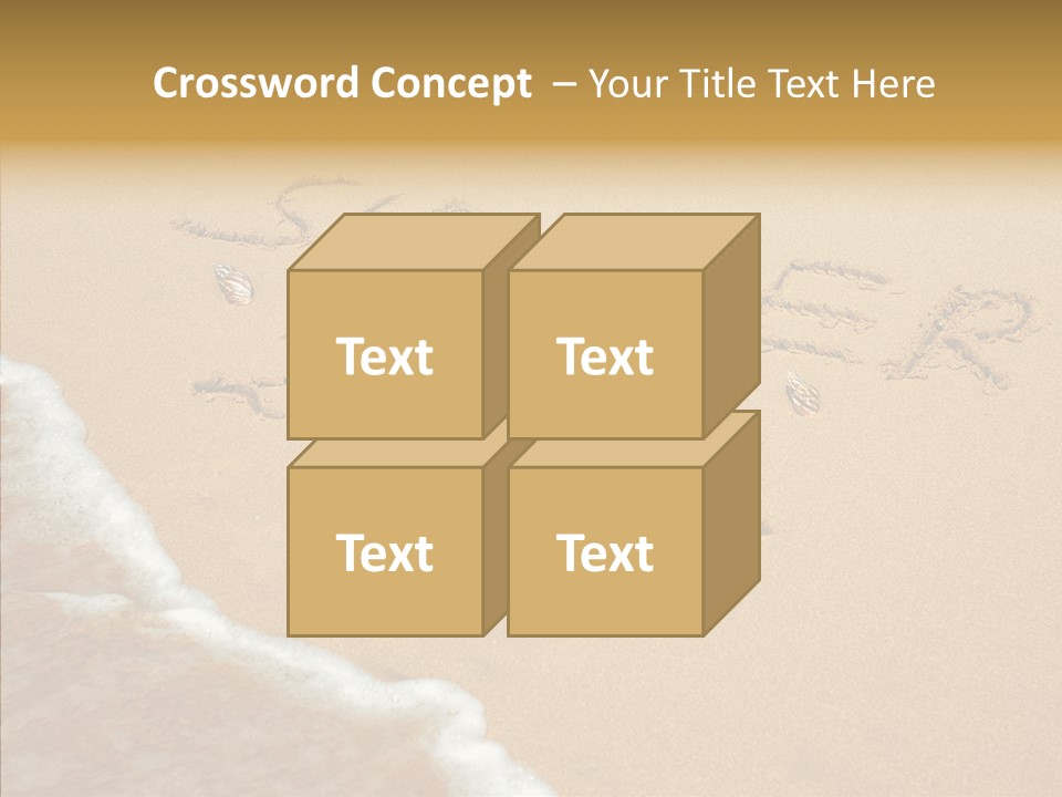 Textured Sign Contemporary PowerPoint Template