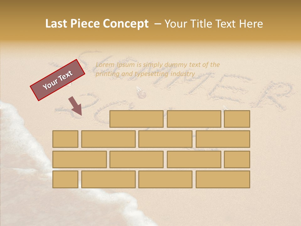 Textured Sign Contemporary PowerPoint Template
