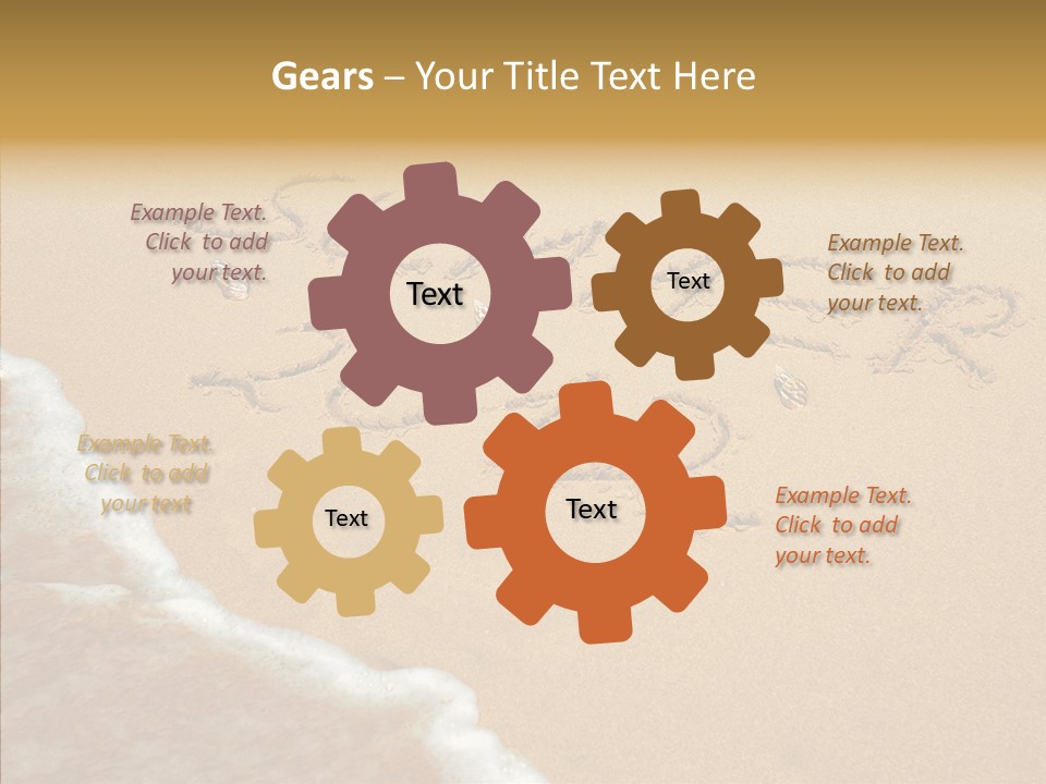 Textured Sign Contemporary PowerPoint Template
