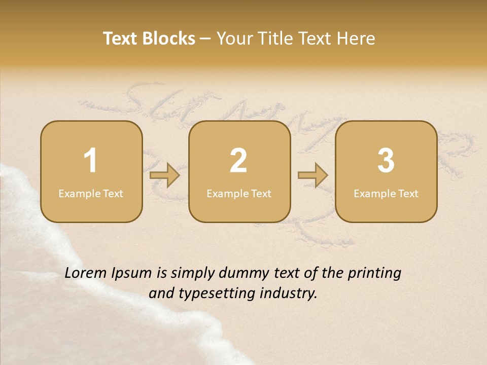 Textured Sign Contemporary PowerPoint Template