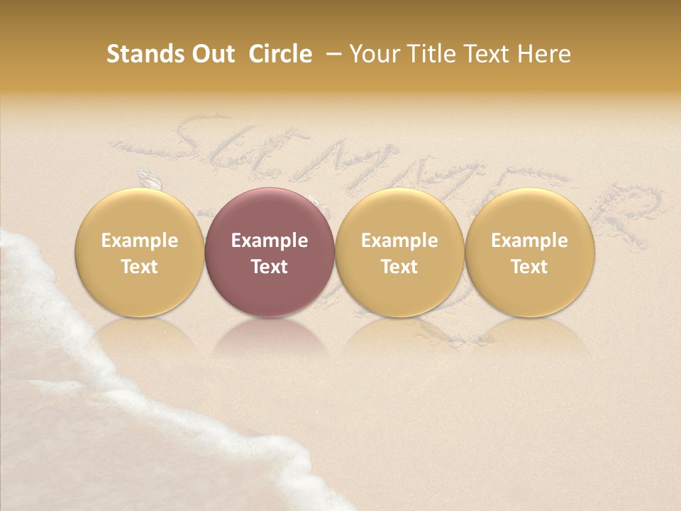 Textured Sign Contemporary PowerPoint Template