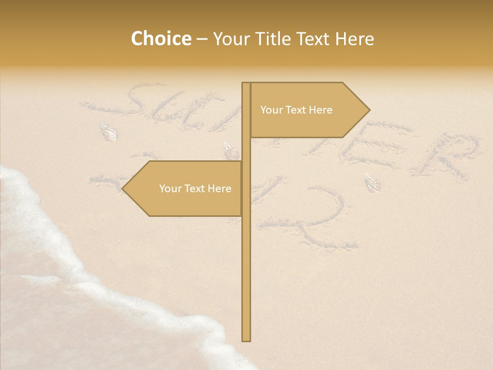 Textured Sign Contemporary PowerPoint Template