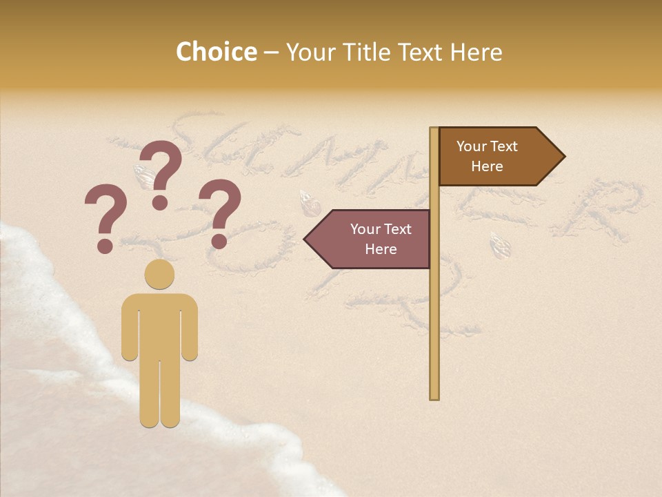 Textured Sign Contemporary PowerPoint Template