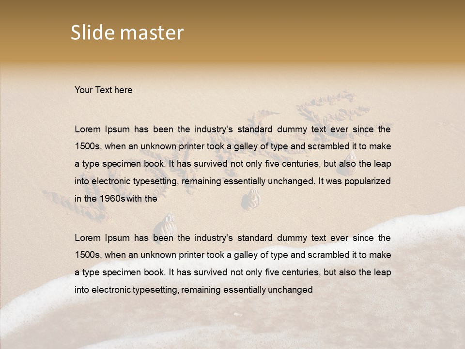 Style Language Brown PowerPoint Template