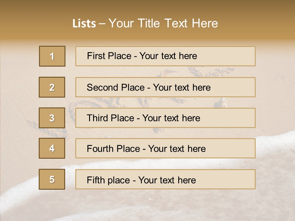 Style Language Brown PowerPoint Template