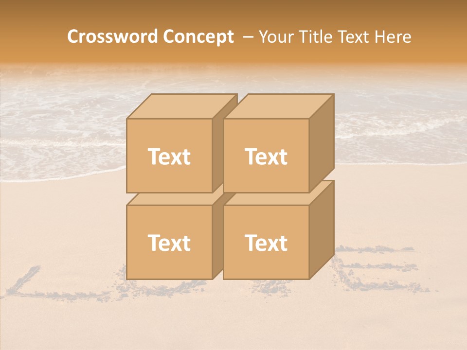 Relax Greeting Card Vacation PowerPoint Template