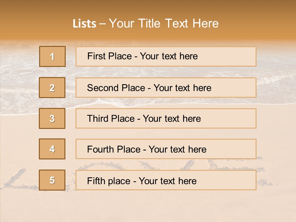 Relax Greeting Card Vacation PowerPoint Template