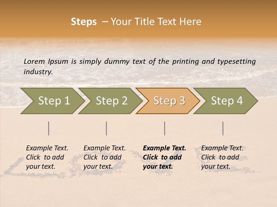 Relax Greeting Card Vacation PowerPoint Template