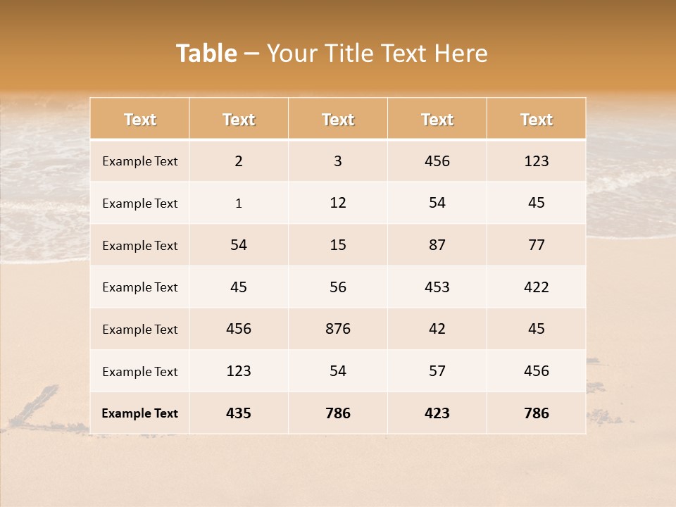 Relax Greeting Card Vacation PowerPoint Template