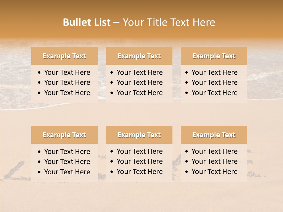 Relax Greeting Card Vacation PowerPoint Template