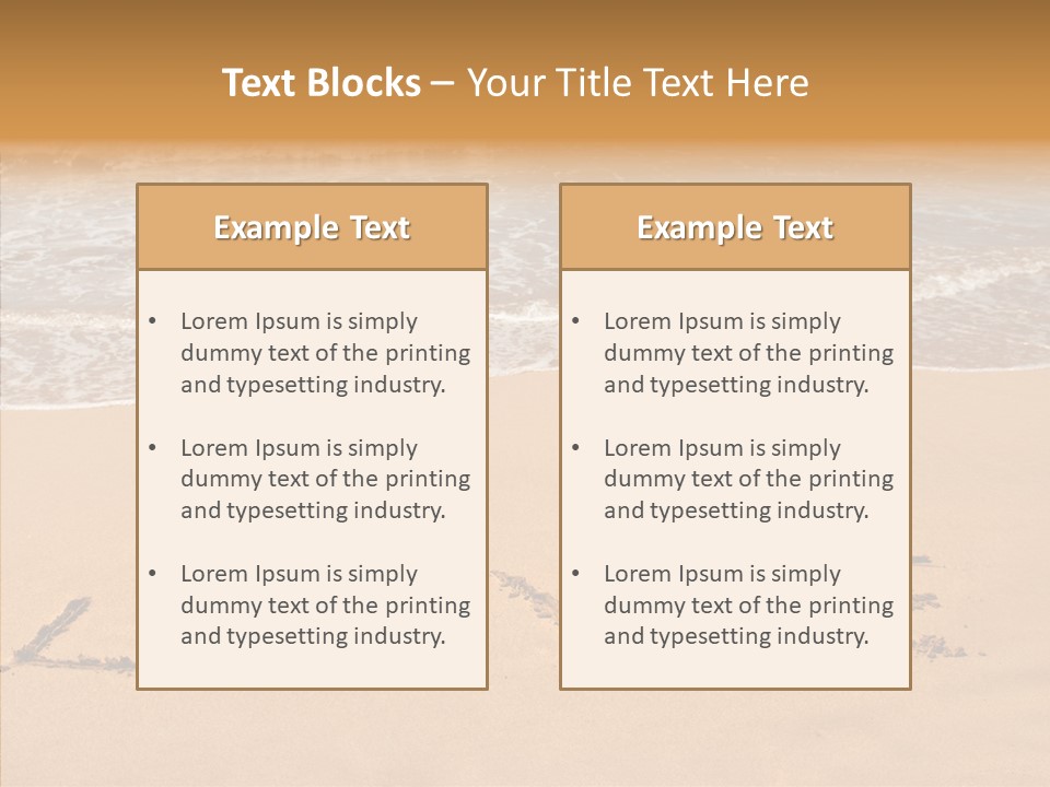 Relax Greeting Card Vacation PowerPoint Template