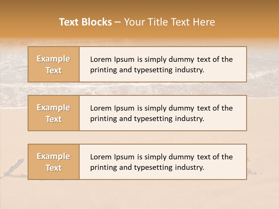 Relax Greeting Card Vacation PowerPoint Template