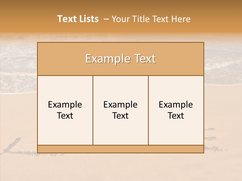 Relax Greeting Card Vacation PowerPoint Template