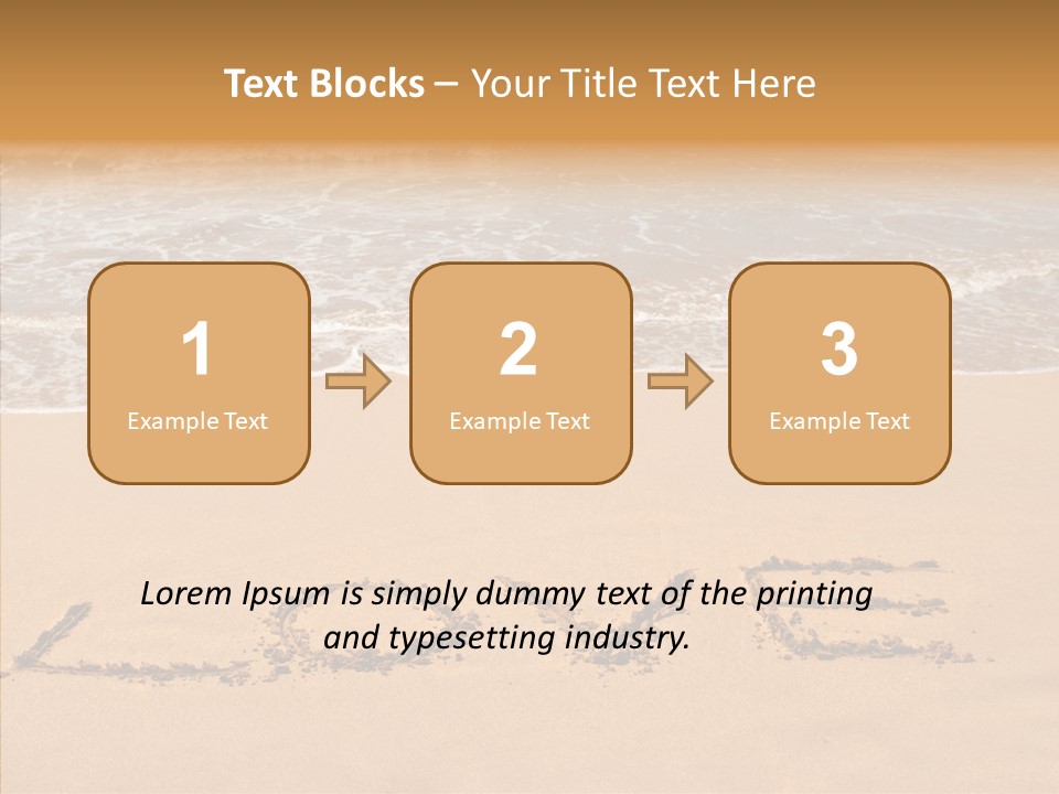 Relax Greeting Card Vacation PowerPoint Template