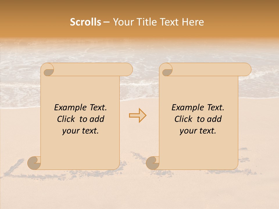 Relax Greeting Card Vacation PowerPoint Template