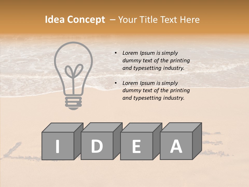 Relax Greeting Card Vacation PowerPoint Template