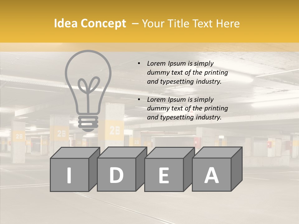 Structure Lamp Material PowerPoint Template